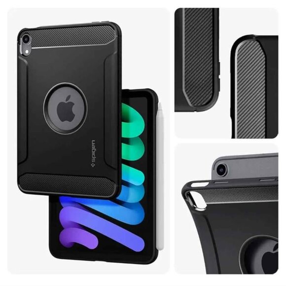 Spigen for iPad Mini 7 Case A17 Pro (2024), 8.3 Inch Rugged Armor iPad Mini 7th - Picture 3 of 6